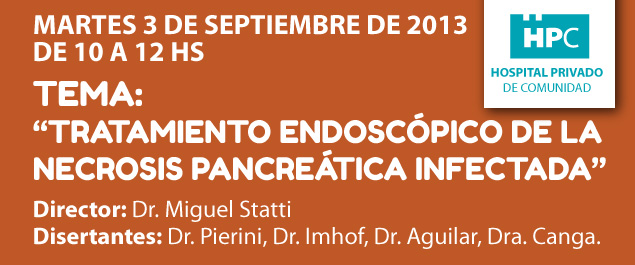 Tratamiento endoscópico de la necrosis pancreática infectada