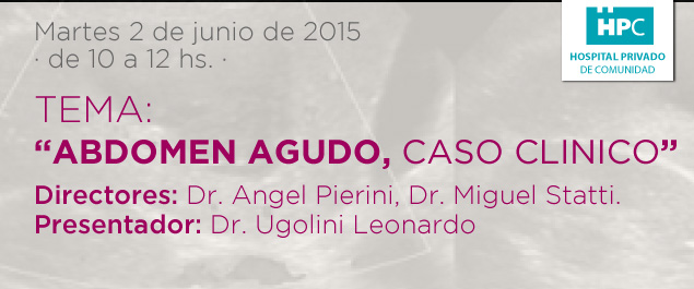 Abdomen agudo, caso clinico