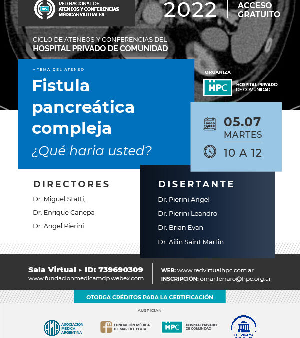 Fistula  pancreática  compleja ¿Qué haría usted?