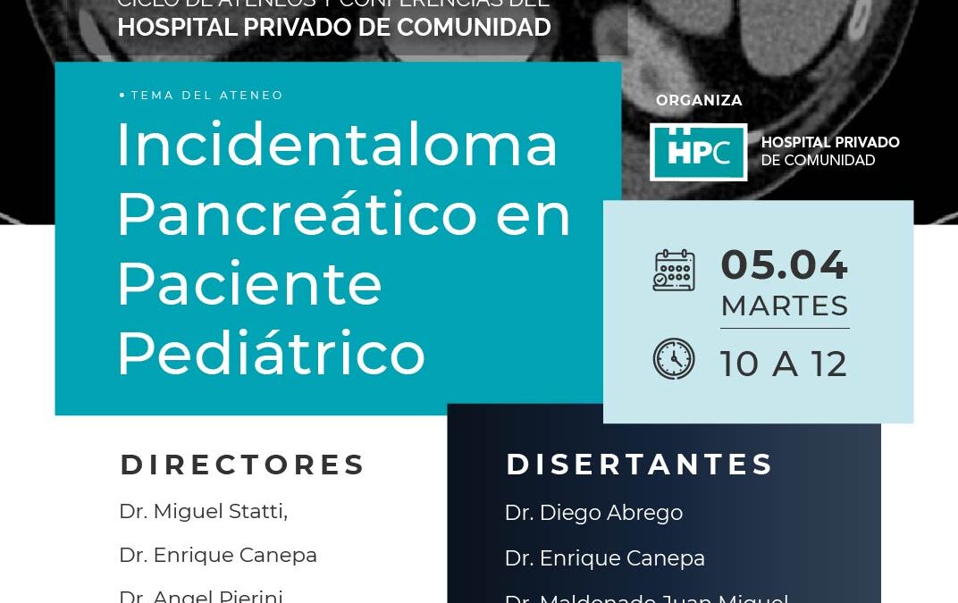 Incidentaloma Pancreático en  Paciente Pediátrico