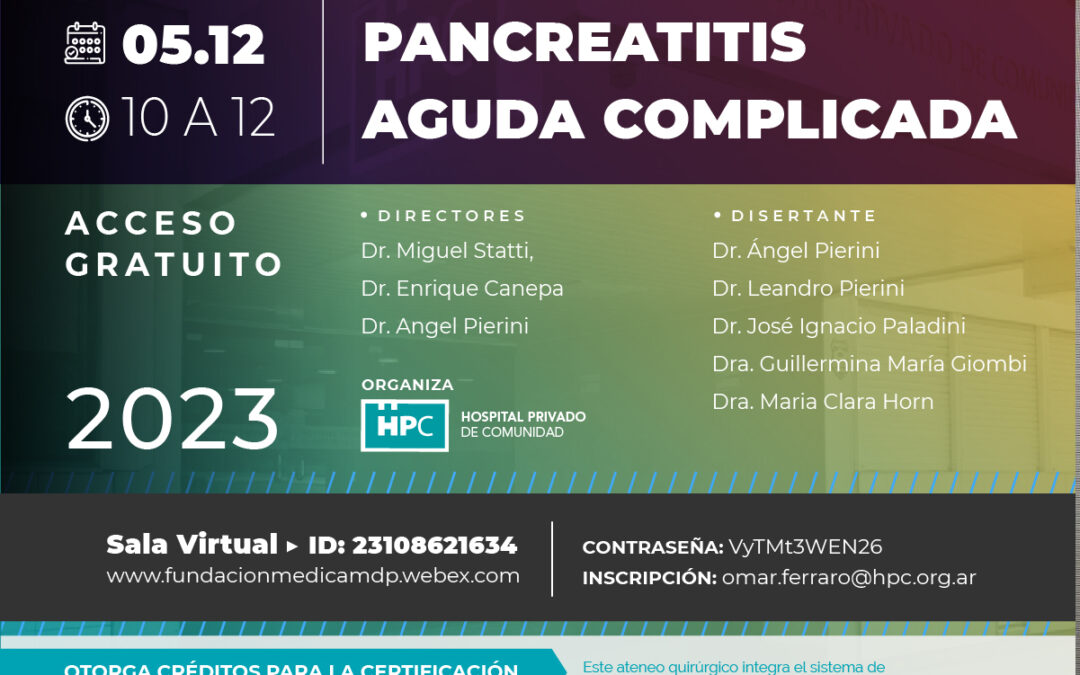Pancreatitis aguda complicada