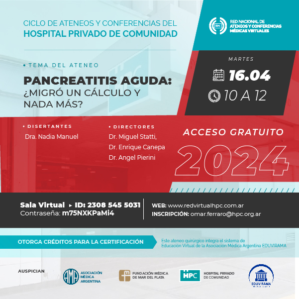 Pancreatitis Aguda: migró un cálculo y nada más