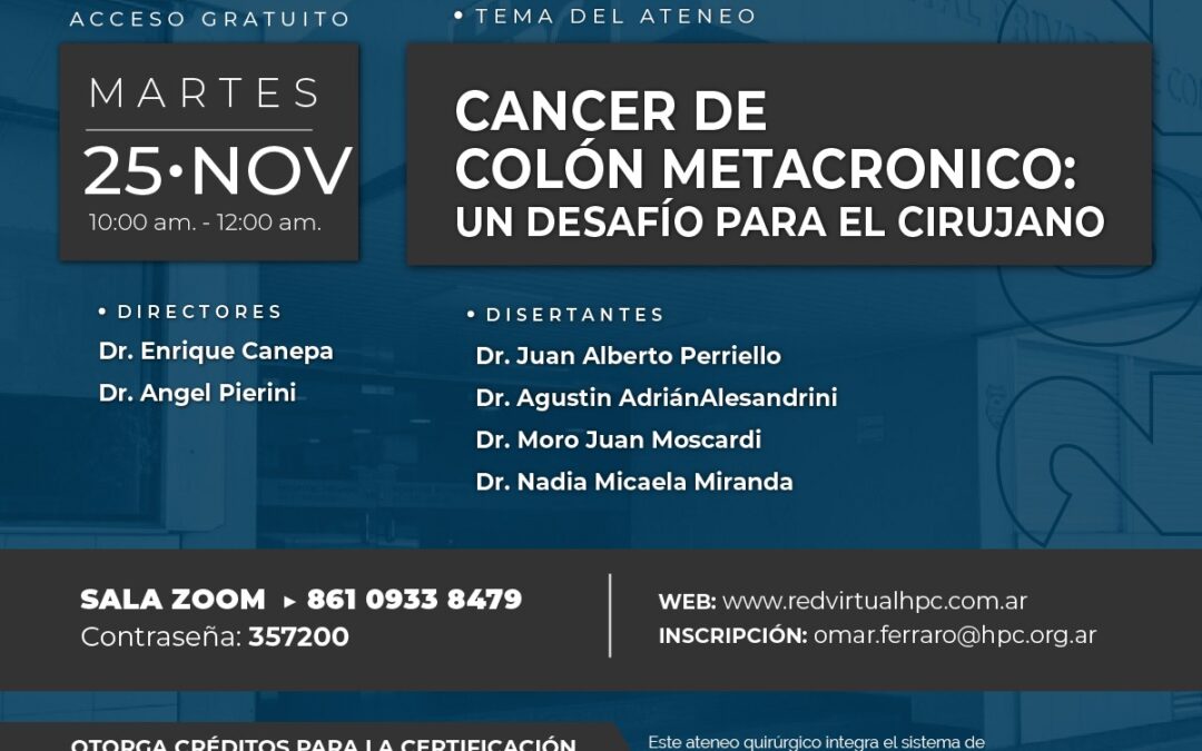 Cáncer de Colón metacrónico: un desafío para el cirujano