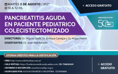 Pancreatitis aguda  en paciente pediátrico  Colecistectomizado