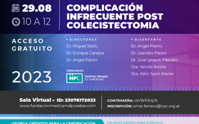 Complicacion infrecuente post colecistectomia