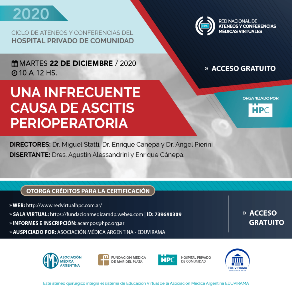 <h4> • 22 de diciembre •  10 hs.</h4> 
<strong>Directores:</strong> Dr. Miguel Statti, Dr. Enrique Canepa y Dr. Angel Pierini<br> 
<strong>Disertantes: </strong>Dres. Agustin Alessandrini y Enrique Cánepa. 