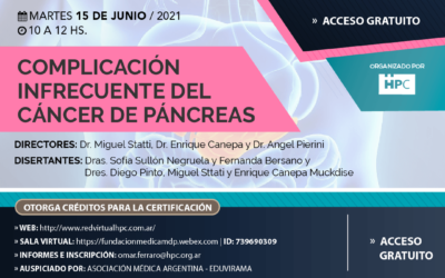 Complicación infrecuente del cáncer de páncreas